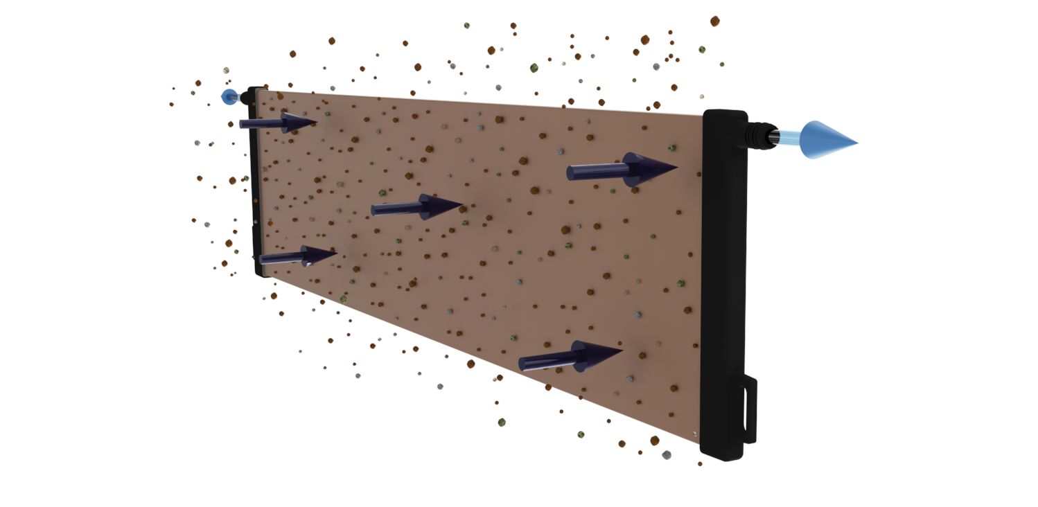 Ceramic flat sheet membrane - CERAFILTEC - illustration single plate filtration