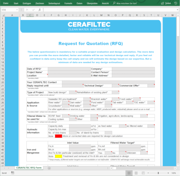 Ceramic flat sheet membrane - CERAFILTEC - RFQ screenshot