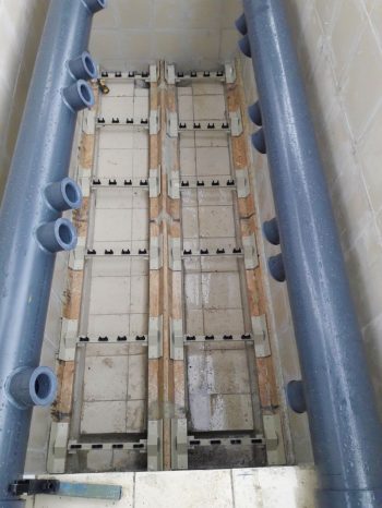 Ceramic flat sheet membrane - CERAFILTEC - train installation 1